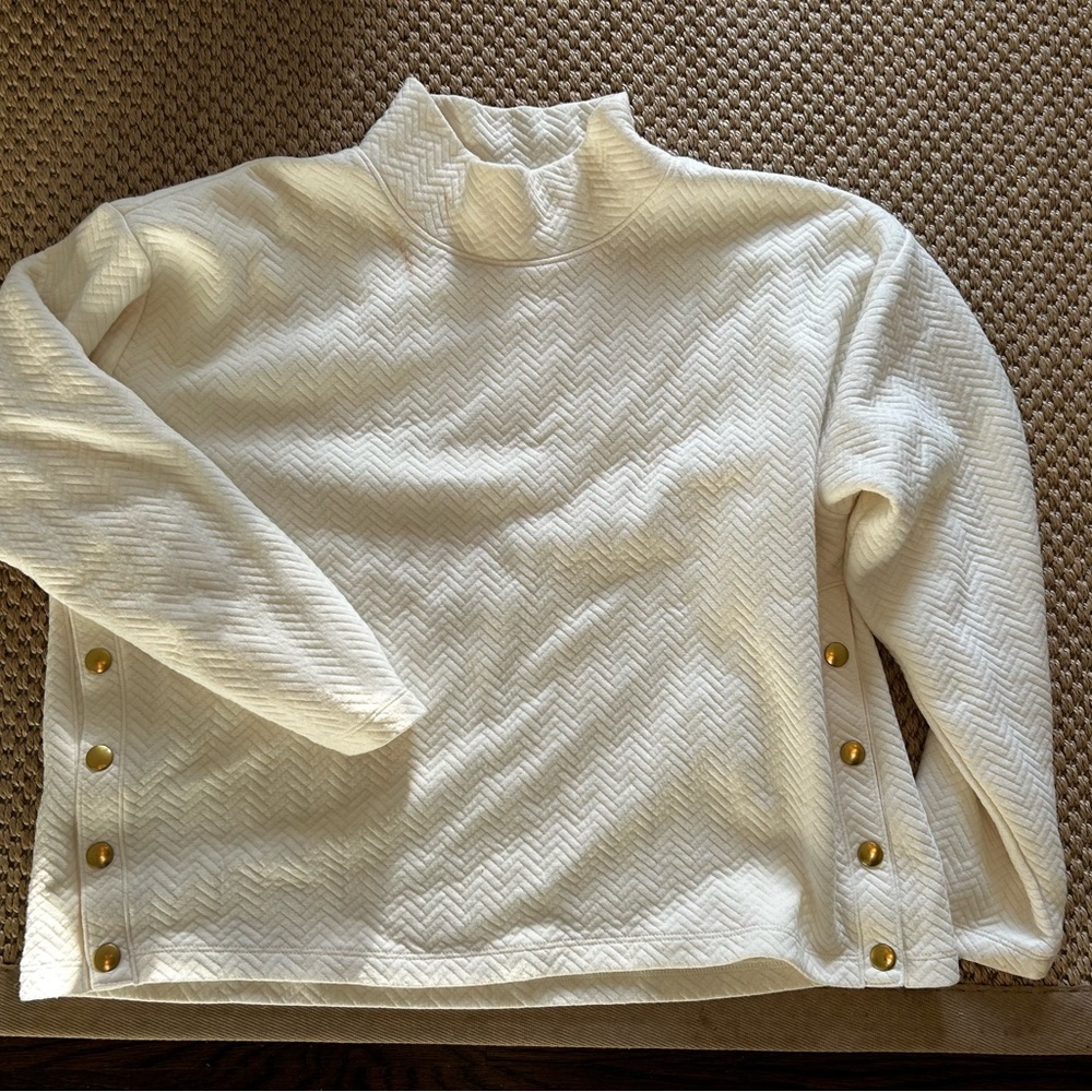 J.Crew XXL cream ivory top sweatshirt